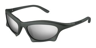 Balenciaga BB0229S 002 Mens Sunglasses Gunmetal Size 59