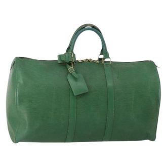 Louis Vuitton Pre-owned Boston Bag - Dames - Pre-owned - Groen - Maat: ONE Size Leer