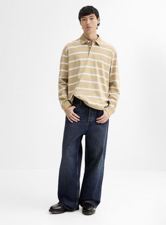 HUGO BOSS Mens Vintage-blue Mason jean Baggy fit