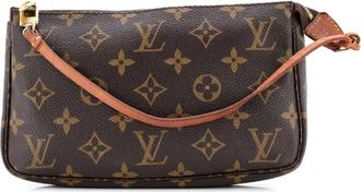Louis Vuitton Pochette Accessoires NM canvas clutch met monogram - Bruin