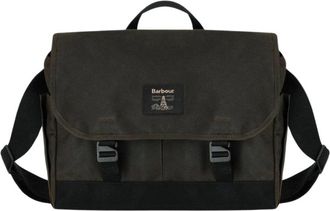 Barbour Field Messenger Bag - Heren - Schoudertassen - Groen - ONE Size - Katoen - Tassen