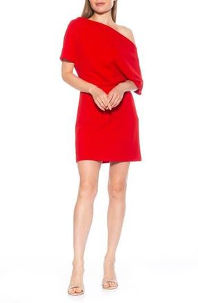 Alexia Admor Suri Draped One-Shoulder Minidress in Red at Nordstrom Rack, Size X-Small
