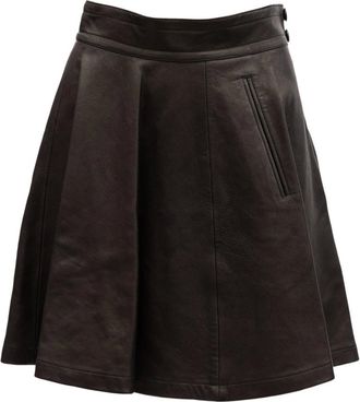 Valentino Garavani Dames, Rokken, Zwart, Maat: XS Leer