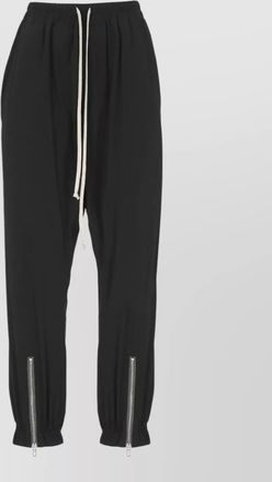 Rick Owens silk straight-leg track pants