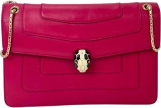 Bulgari Pre-owned Vintage Schoudertas - Dames - Vintage Schoudertas - Roze - ONE Size - Leer - Vintage