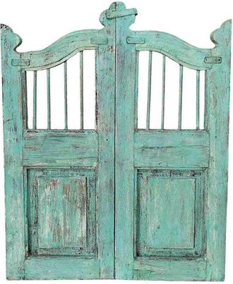 Wanderlust Deco Puerta De Madera Acabado Artesanal 80x3x103h Cm