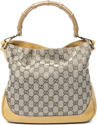 Gucci Bamboo Top Handle Hobo Schoudertas