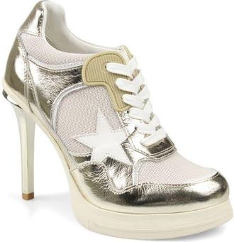 Zigi Soho Stiletto Platform Pump in Gold Leather at Nordstrom, Size 11