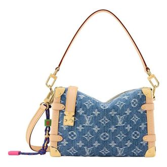 Louis Vuitton (WMNS) LOUIS VUITTON Side Trunk MM Blue M27450