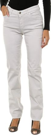 Armani Jeans Damesbroek met regular fit - Dames - Slim Fit Broeken - Grijs - W25 - Katoen - Broeken