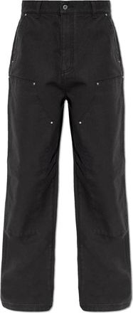 Represent Workwear Wide-leg Broeken - Heren - Wijde Broeken - Zwart - L - Katoen - Broeken