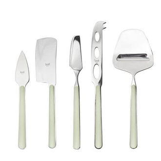 Mepra Fantasia Cheese Knives - 5 Pieces in Sage at Nordstrom