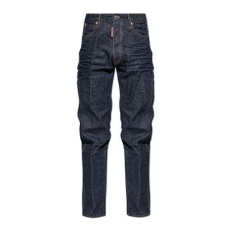 Dsquared2 Loose-fit Jeans, male, Blue, Size: 3XL 642 Mini Front Jeans