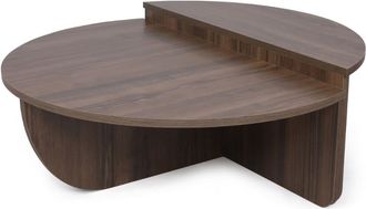 Concept Usine Mesa de café modular color nogal