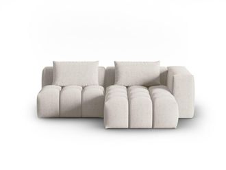 CXL by Christian Lacroix Sof&aacute; esquinero modular derecho 3 plazas de tejido estructural beige