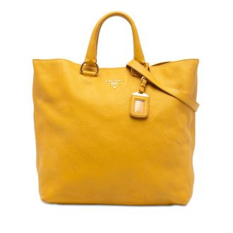 Prada Pre-owned Prada Vitello Daino Open Convertible Tote Ladies 9FO2ETE4I660Q79O