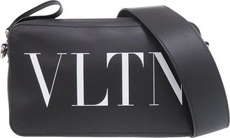Valentino Pre-owned Valentino Leather VLTN Crossbody Unisex GKG6DUNKDGMSKBTM