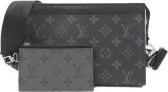 Louis Vuitton Monogram Eclipse Black Gris Monogram Eclipse Monogram Eclipse Shoulder Bag (Pre-Owned)