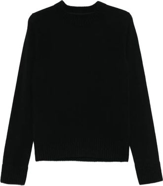 sacai round-neck sweater - Black