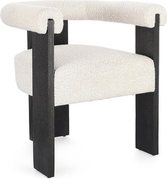 BIZZOTTO Chair with armrests Agape black/natural
