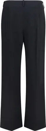 Khaite Womens Grenare Pants Black Polyester; Linen Trousers
