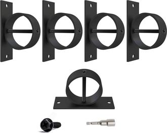 OEM Soporte Para Cuerda - Acero Inoxidable - 5 Cm - Para Cuerdas De C&aacute;&ntilde;amo Cerca Escalera Terraza Barandilla Techo - Lote De 5