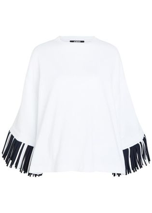 Jacquemus Le T-shirt Cabana Fringed Long-sleeve Cotton T-shirt - White - S (UK8-10 / S)
