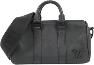 Louis Vuitton Pre-owned Vintage Mini Boston Tas - Heren - Vintage Mini Tas - Zwart - ONE Size - Leer - Vintage
