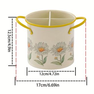 OEM Caja De Almacenamiento De Cocina De Acero Inoxidable De Una Sola Pieza Con Estampado Floral: Resistente Y Duradera, Ideal Para Guardar Cubiertos, Cuch
