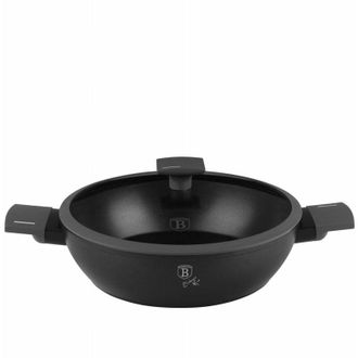 Berlinger Haus Olla Baja De Titanio Con Tapa 30cm 4,5l Berlinger Haus Antracita Bh-8129