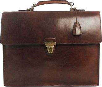 The Bridge Laptop Bags & Cases, male, Brown, Size: ONE SIZE Story Work Briefcase