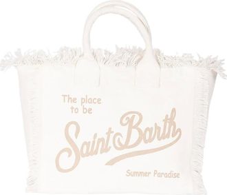 MC2 Saint Barth Tote Bags, female, White, Size: ONE SIZE Summer Paradise White Beach Bag