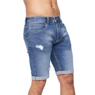 Crosshatch Heren Riptrey Abraised Denim Shorts (Tussentijdse wasbeurt)
