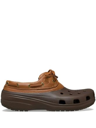 Crocs Classic boat shoe sandals - men - Rubber/Fabric/Fabric - 8 - Brown