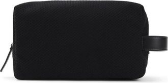 Giorgio Armani Beauty Case in rete e pelle - - Bags - Donna - Nero - ONE SIZE