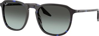 Ray-Ban Blue Vintage Gradient Black Square Unisex Sunglasses RB2203 1430GK 55