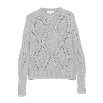 Antonelli Sequin-embellished Diamond-pattern Sweater