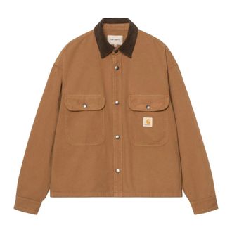 Carhartt Work in Progress Prescott Shirt Jac - Heren - Zomerjassen - Bruin - S - Jassen