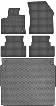 OEM Peugeot 3008 Ii Crossover A Partir De 2016 Set - Alfombrillas De Goma Para Coche + Alfombrilla Para Maletero