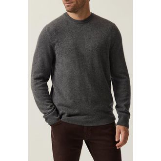 34 Heritage Cashmere, Silk & Wool Crewneck Sweater in Charcoal at Nordstrom, Size Xx-Large