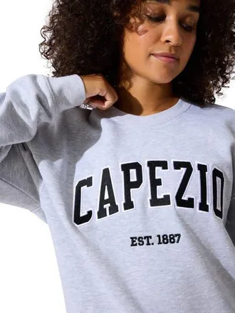 Capezio Varsity Sweatshirt in Medium Grey at Nordstrom, Size X-Small