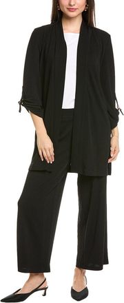 Anne Klein Drape Front D-Ring Cardigan