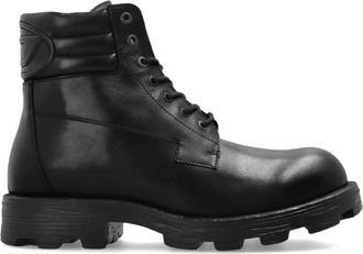 Diesel D-Hammer Veterlaarzen - Heren - Veterlaarzen - Zwart - 42 EU - Leer - Schoenen