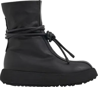 Puro Tronchetto Anticipation in Pelle - Dames - Veterlaarzen - Zwart - 37 EU - Leer - Schoenen