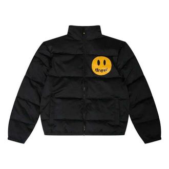 Drew House Standing Collar Puffer Jacket Black DR-FW22-516