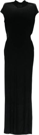 Jean Paul Gaultier Abito lungo con inserti - Nero