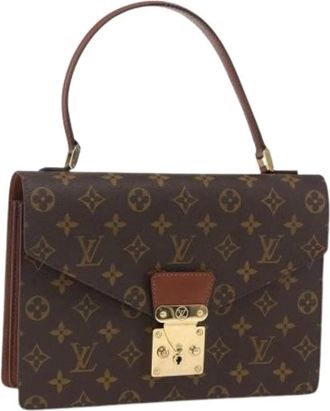 Louis Vuitton Pre-owned Handbags, female, Brown, Size: ONE SIZE Pre-owned Vintage Canvas Handbag