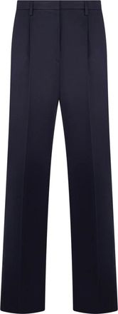 Prada Straight Trousers, female, Blue, Size: S Chino Pants