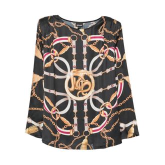 Just Cavalli Dames, Blouses & Shirts, Zwart, Maat: M