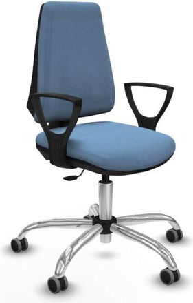 Piqueras y Crespo Elche Cp Bali Azul Cielo Brazos Fijos Base Cromada Ruedas Engomadas 65mm